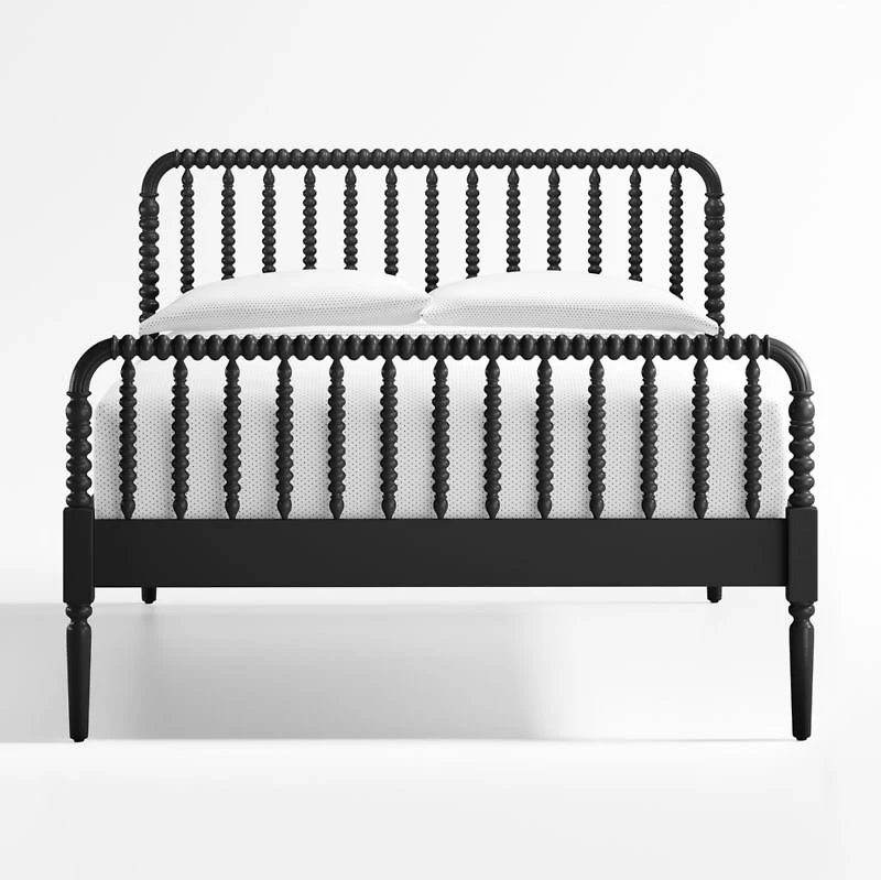 Jenny Lind Black Wood Spindle Kids Full Bed