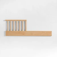 Jenny Lind Heirloom Maple Wood Convertible Baby Crib with Toddler Bed Rail