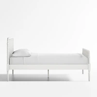 Jenny Lind White Wood Spindle Kids Twin Bed