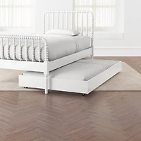 Jenny Lind White Wood Spindle Kids Twin Bed