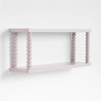 Jenny Lind Kids Violet Wood Spindle Wall Shelf