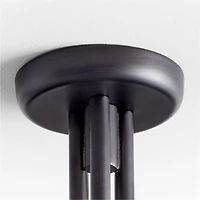 Jensen Black Metal Semi-Flushmount Light 55"