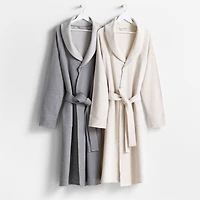 Organic S/M Cotton Jersey Heathered Bath Robe
