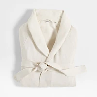 Organic S/M Cotton Jersey Heathered Bath Robe
