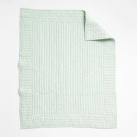 Baby's First Green Organic Jersey Baby Crib Quilt