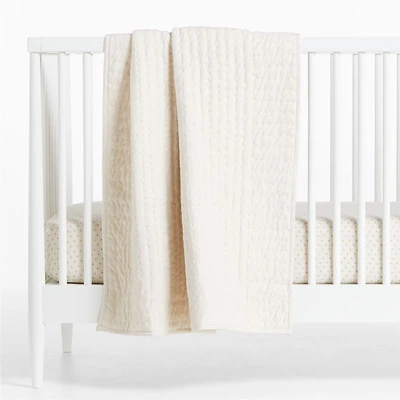Baby's First Natural Organic Cotton Jersey Baby Crib Quilt