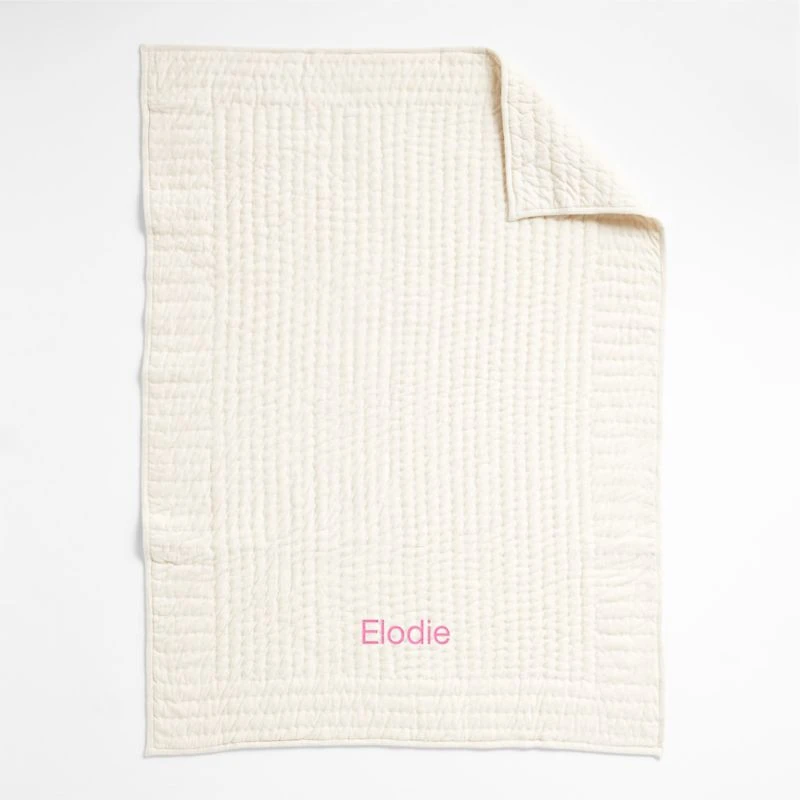 Baby's First Natural Organic Cotton Jersey Baby Crib Quilt