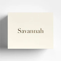 Large Cream White Wood Jewelry Box