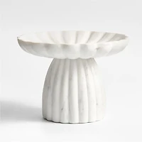 Jolie Low Wide Marble Pedestal 7.5"