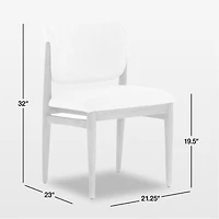 Joren Taupe Wood Upholstered Dining Chair with Performance Fabric