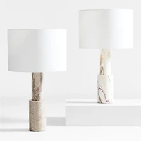 Jorgen Golden Calacatta Marble Table Lamp 28"