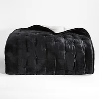 Juliet Black Velvet King Quilt