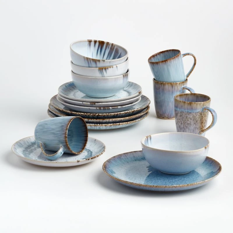 Julo Blue and White Salad Plate