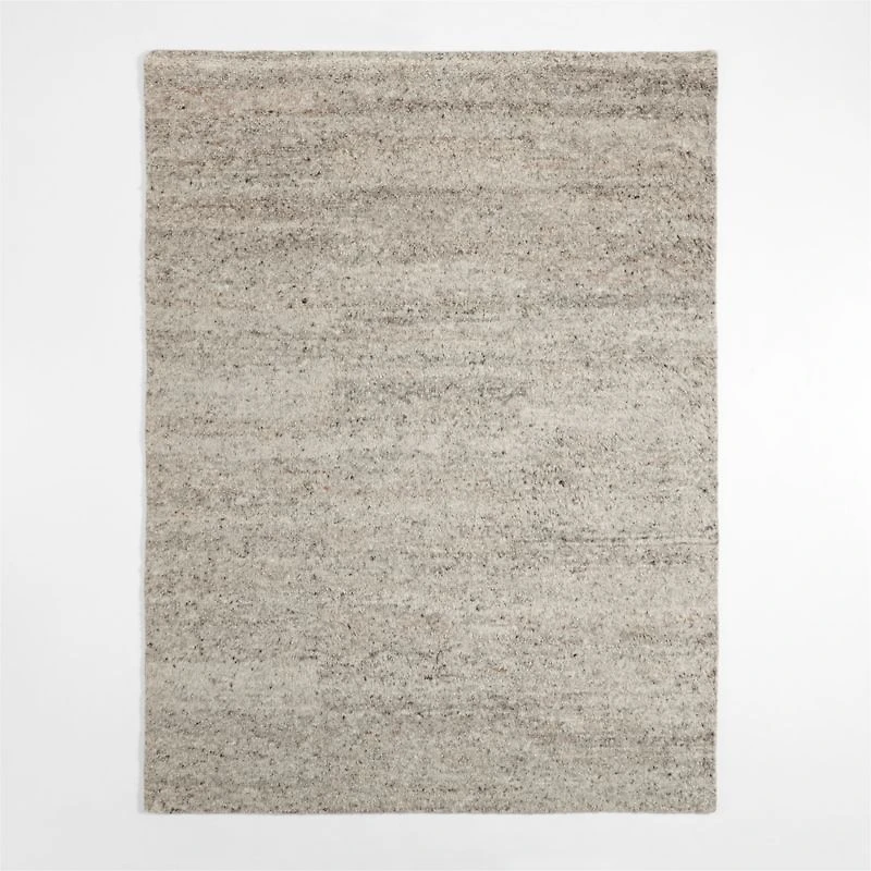 Juneau Wool Grey Area Rug 6'x9'