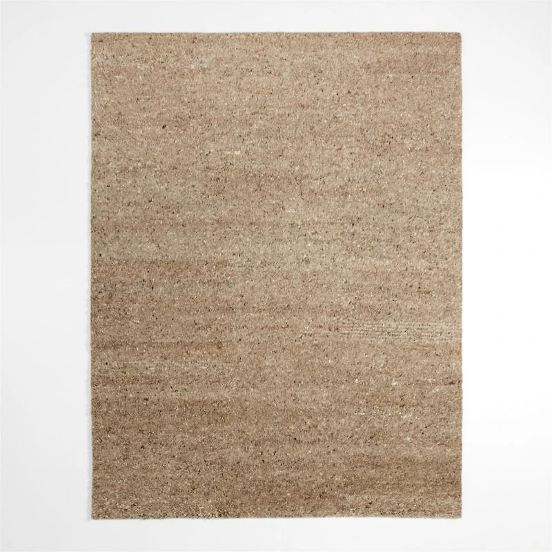 Juneau Wool Sand Brown Area Rug 9'x12'