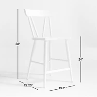 Juni Bleached Ash Counter Stool