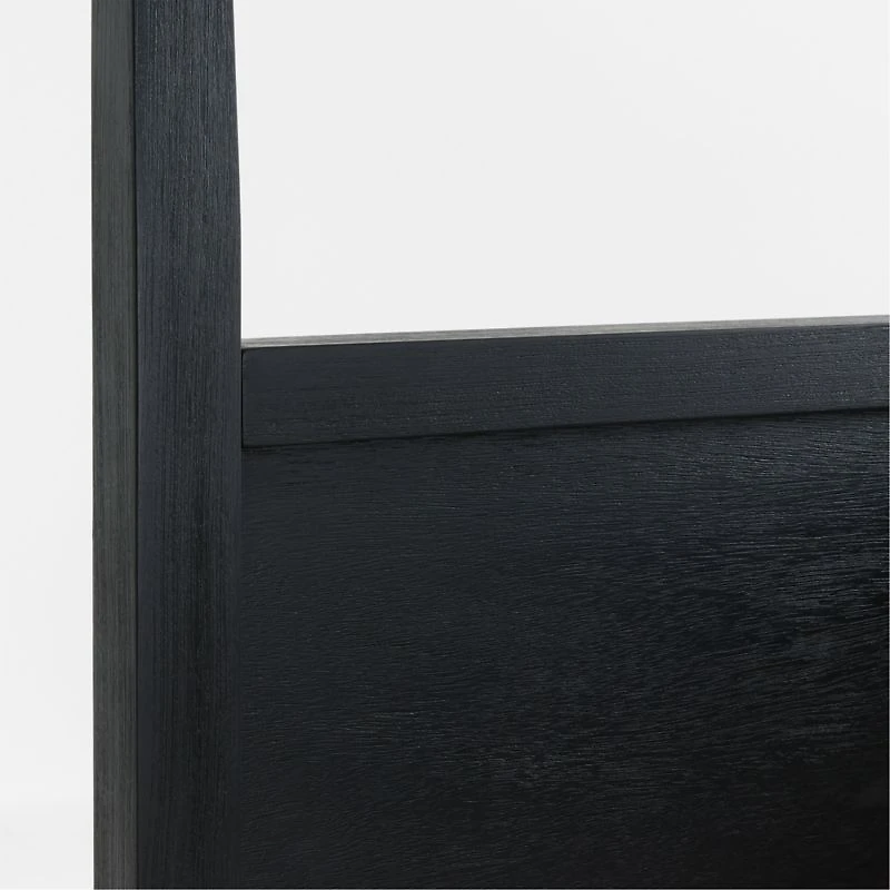 Keane Black Solid Wood Full Canopy Bed