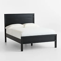 Keane Black Solid Wood Full Bed