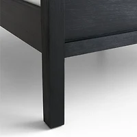 Keane Black Solid Wood Full Bed