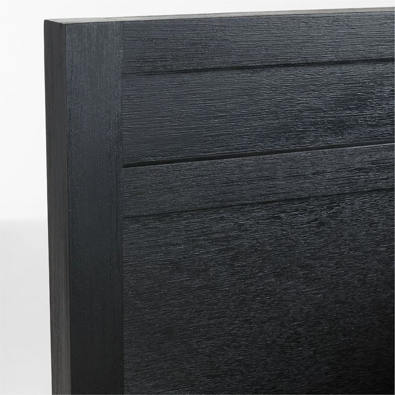 Keane Black Solid Wood Full Bed