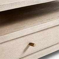 Keane Large Weathered Natural Wood Storage End Table