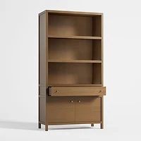 Keane 40" Driftwood Storage Bookcase, Set of 2