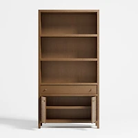 Keane 40" Driftwood Storage Bookcase, Set of 2
