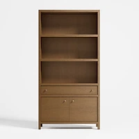 Keane 40" Driftwood Storage Bookcase, Set of 2