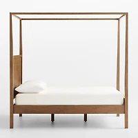 Keane Solid Driftwood Full Canopy Bed