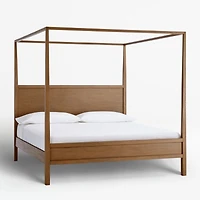 Keane Solid Driftwood Full Canopy Bed