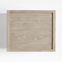 Keane Large Weathered Natural Wood Storage End Table