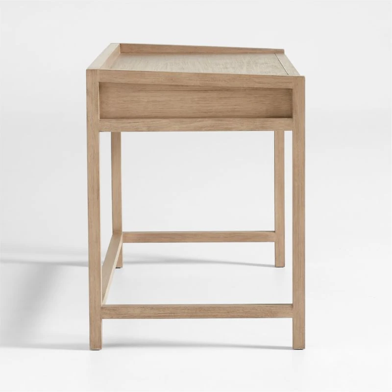 Keane 48" Weathered Natural Wood Desk with Outlets