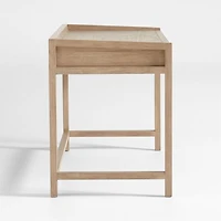 Keane 48" Weathered Natural Wood Desk with Outlets