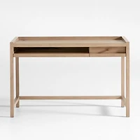 Keane 48" Weathered Natural Wood Desk with Outlets