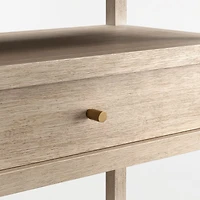 Keane Weathered Natural Wood Storage 72" Console Table