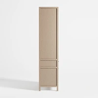 Keane 166" Weathered Natural Wood Storage Media Console Set