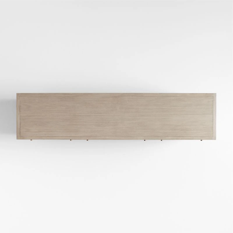 Keane 83.5" Weathered Natural Solid Wood 9-Drawer Dresser