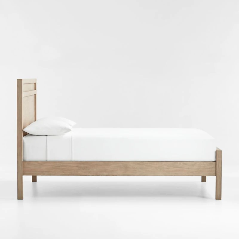 Keane Weathered Natural Solid Wood Queen Bed
