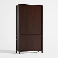 Keane Espresso Wood Closed Bookcase