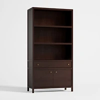 Keane Espresso Wood Closed Bookcase