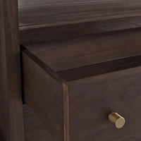 Keane Espresso Wood Closed Bookcase