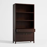 Keane Espresso Wood Closed Bookcase