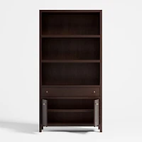 Keane Espresso Wood Closed Bookcase