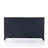 Kedzie Iron Storage Media Console with Glass Doors