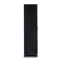 Kedzie 54" Black and White Iron Storage Display Cabinet