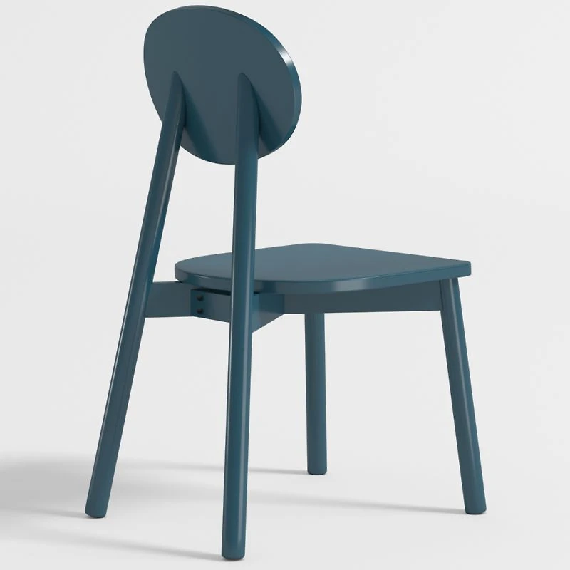 Kelsey Midnight Blue Wood Kids Play Chair