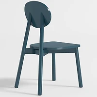 Kelsey Midnight Blue Wood Kids Play Chair