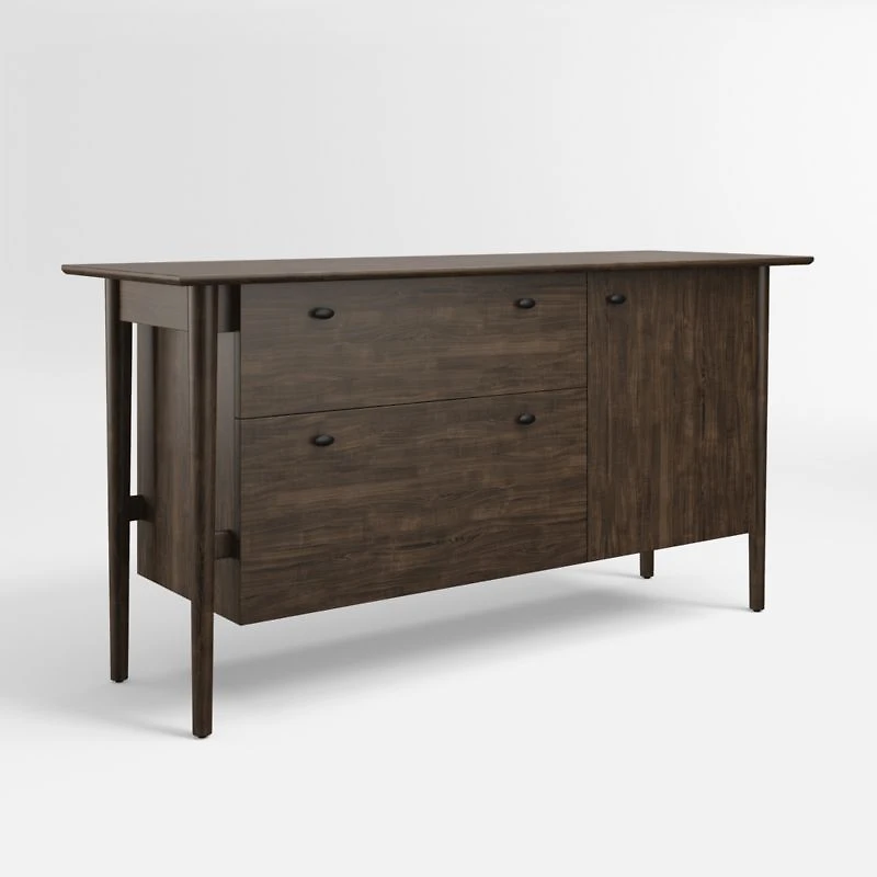 Kendall Charcoal Cherry Credenza