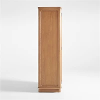 Kenmore Linen and Wood Storage Cabinet by Jake Arnold