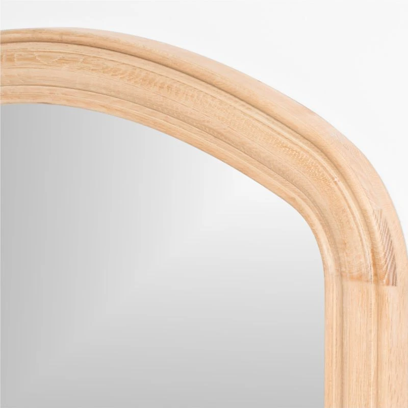 Kensington Natural Oak Wood Floor Mirror 79"x47"